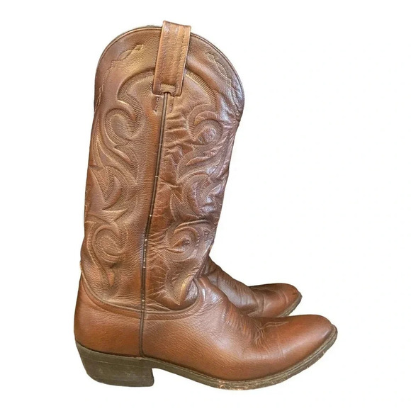 Dan Post Milwaukee Antique Brown Leather Western Casual Boots Men's Size 9D - Picture 4 of 12